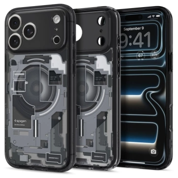 Maska Spigen Ultra Hybrid MagSafe za iPhone 17 Pro Zero One crna