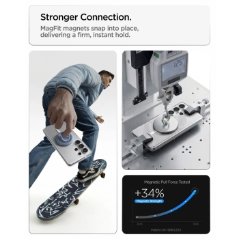 Maska Spigen Ultra Hybrid MagSafe za Samsung S26 Ultra clear bijela