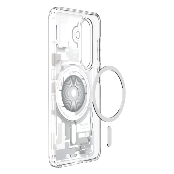 Maska Spigen Ultra Hybrid MagSafe za Samsung S26 Zero One clear bijela