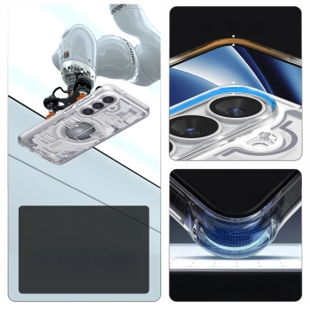 Maska Spigen Ultra Hybrid MagSafe za Samsung S26 Zero One clear bijela