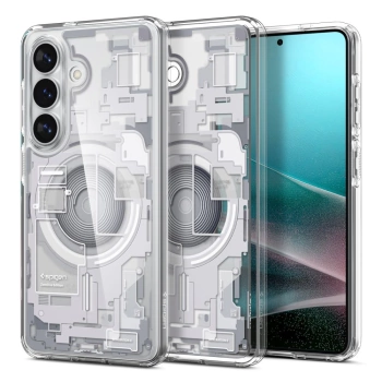 Maska Spigen Ultra Hybrid MagSafe za Samsung S26 Zero One clear bijela