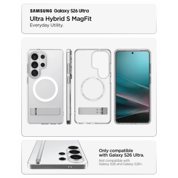 Maska Spigen Ultra Hybrid S Mag za Samsung S26 Ultra clear bijela