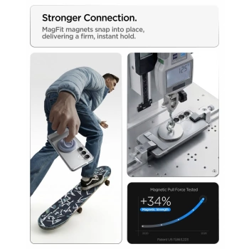 Maska Spigen Ultra Hybrid S MagSafe za Samsung S26 clear bijela