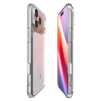 Maska Spigen Ultra Hybrid "T" MagSafe za iPhone 17 Pro Max providna/bijela