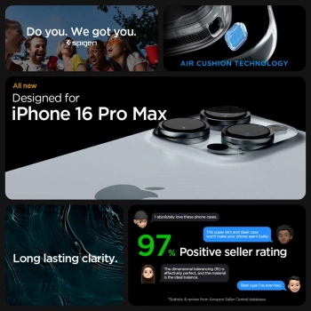 Maska SPIGEN Ultra Hybrid za iPhone 16 Pro Max Crystal clear