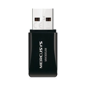 Mercusys MW300UM 300Mbps Wireless N Mini USB Adapter, Mini Size, Portable Design, USB 2.0, Internal Antenna, WPA2