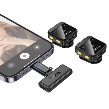 Mikrofon HOCO wireless L17 Lightning / USB-C (2 in set)