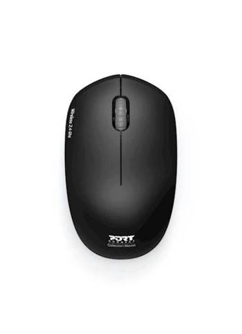 Miš PORT WL USB-A crni
