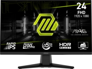Monitor 24 MSI MAG 242F IPS, FHD, 0,5ms, 200Hz, HDMI, DP