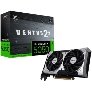 MSI GeForce RTX 5050 VENTUS 2X OC 8G Graphics Card w/ HDMI, Triple DP