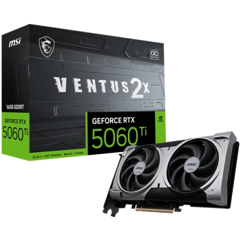 MSI Ventus GeForce RTX 5060 Ti 16GB GDDR7 PCI Express 5.0 x 16 (use x8) Graphics Card RTX 5060 Ti 16G VENTUS 2X OC PLUS