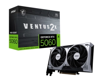 MSI Video Card NVIDIA GeForce RTX 5060 8G VENTUS 2X OC (8GB GDDR7/128bit, 3xDP, 1xHDMI, Recommended PSU 550W)