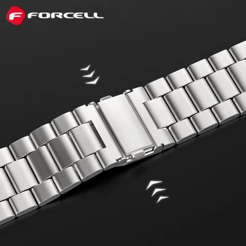 Narukvica FORCELL FA10 stainless steel za Apple Watch 42/44/45/49mm silver
