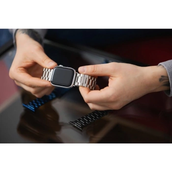 Narukvica FORCELL FA10 stainless steel za Apple Watch 42/44/45/49mm silver