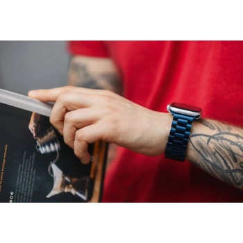 Narukvica FORCELL FA10 stainless steel za Apple Watch 42/44/45/49mm silver