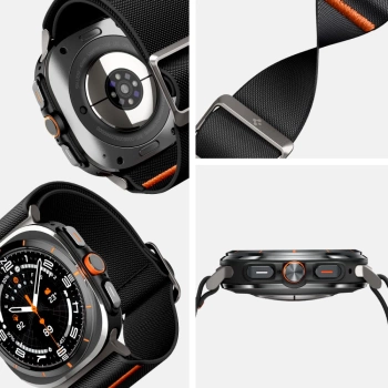 Narukvica Spigen Fit Lite Strap za Samsung Galaxy Watch Ultra 47mm crna