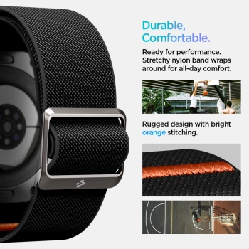 Narukvica Spigen Fit Lite Strap za Samsung Galaxy Watch Ultra 47mm crna