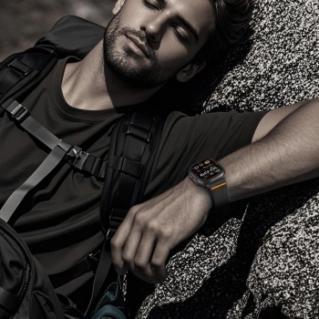 Narukvica Tech-Protect Nylon Clasp za Apple Watch 42/44/45/49mm crna