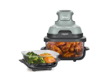 Ninja CRISPi 4u1 Mint4 funkcije,prenosna friteza,snaga 1700W,2 posude 3.8L i 1.4L