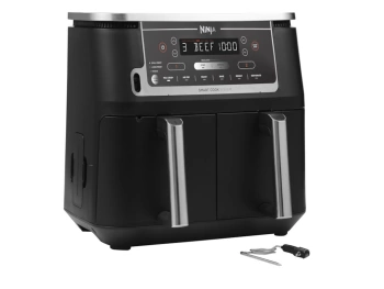 Ninja dvozonska fritezaKap. 9.5L, snaga 247W, 6 funkcija, digitalni termometar i kont. table