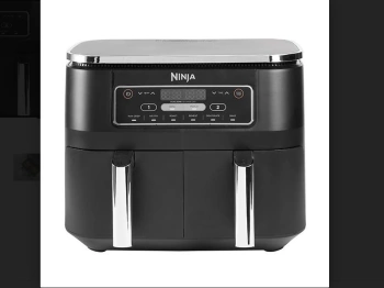 Ninja dvozonska fritezaKapac. 7.6L, 6 funk. kuhanja,do 75% brze i manje masti, snaga 2400W