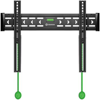 ONKRON Fixed TV Wall Mount for 43 to 85-inch Flat Panel TVs Digital Panels 68,2 kg, Black