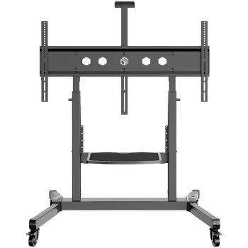 ONKRON Mobile TV Stand Rolling TV Cart for 50 to 100-Inch Screens up to 120 kg, black