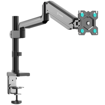 ONKRON Single Monitor Desk Mount for 13'' to 34" LCD LED Screens up to 12kg, Black.