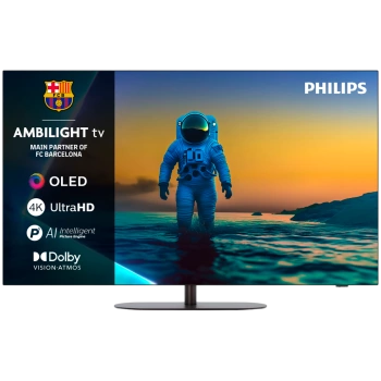 Philips 55OLED820/12 4K Google TV OLED, AMBILIGHT TV, 144 Hz, P5 AI Procesor, 139 cm (55''), Dolby Vision and Dolby Atmos