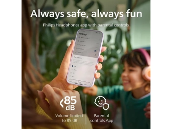 Philips TAK4200 djecije slusBT; LED svjetla; do 45h bateribezicno dijeljenje zvuka; aplikacija
