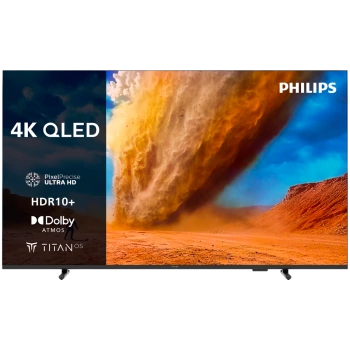 Philips TV QLED 55PUS7810/12, 139 cm (55"), Pixel Precise Ultra HD, Titan OS smart platform, Dolby Atmos sound. HDR10+