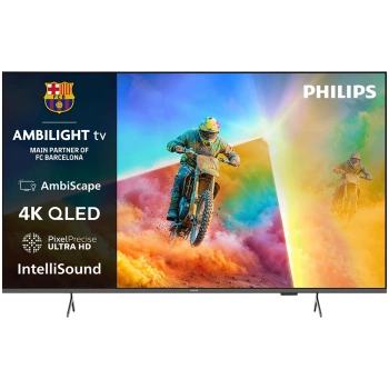 Philips TV QLED 65PQS8501/12, AMBILIGHT 4K QLED TV, 164 cm (65"), Titan OS, AmbiScape, Airplay, P5 Image processor, Dolby Atmos