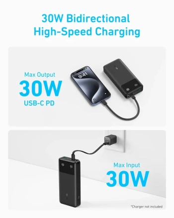 Prenosna baterija Anker Power Bank 20K 30W