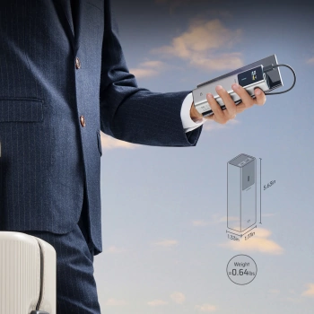 Prenosna baterija CUKTECH 10000mAh 150W USB-C USB-A Powerbank