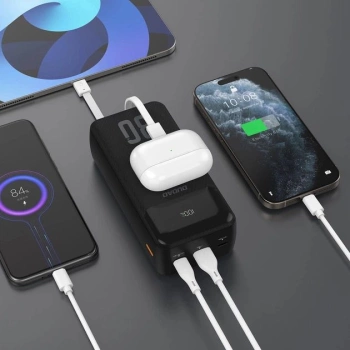 Prenosna baterija Dudao K15MAX 30000mAh PD 22.5W Built-in Cables