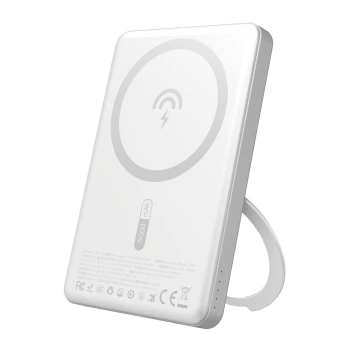 Prenosna baterija Dudao K28S 5000mAh MagSafe wireless powerbank 20W silver