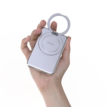 Prenosna baterija Dudao K28S 5000mAh MagSafe wireless powerbank 20W silver