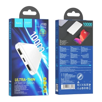 Prenosna baterija HOCO powerbank J100 10000mAh 2.A bijeli
