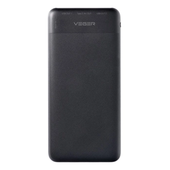 Prenosna baterija VEGER 10000mAh PD QC3.0 2A 20W A11S crna