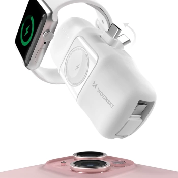 Prenosna baterija Wozinsky WF16-YCS 5000mAh 15W USB-C Mini USB-C + Apple watch