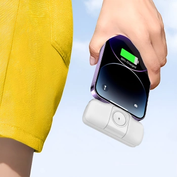Prenosna baterija Wozinsky WF16-YCS 5000mAh 15W USB-C Mini USB-C + Apple watch
