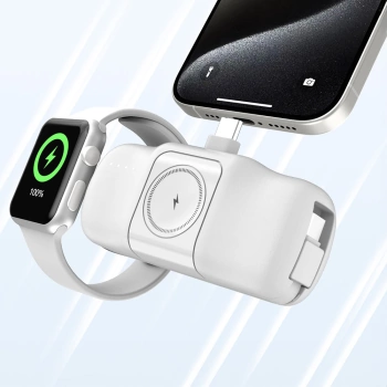Prenosna baterija Wozinsky WF16-YCS 5000mAh 15W USB-C Mini USB-C + Apple watch