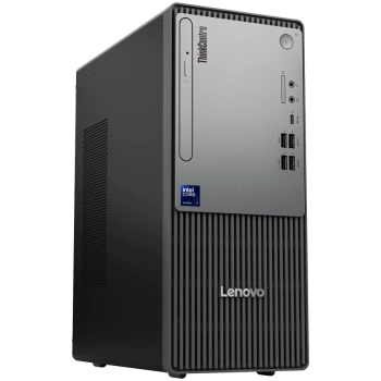 ThinkCentre neo 50t Gen 6, Intel Core Ultra 7 265, 1x 16GB DDR5-5600, 1TB SSD M.2, GeForce RTX 3050 6GB GDDR6, Wi-Fi 6 + BT 5.2, Front: 3x USB 3.2, 2x USB 2.0, CR, Back: 2x USB 3.2, 2x USB 2.0, HDMI, DP, VGA, RJ45, USB KB/Mouse, No OS, 3Yr