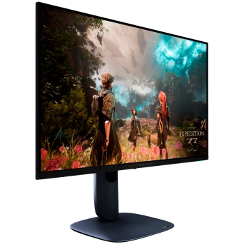 Monitor Alienware 27 AW2725Q, 3840x2160, 4K UHD, 240Hz, QD-OLED Antiglare, 16:9, 1500000:1, 250 cd/m2, NVIDIA G-SYNC Compatible, 0.03ms, 178/178, DP, 2xHDMI, USB-B, 3xUSB-A, Tilt, Swivel, Pivot, Height Adjust, 3Y