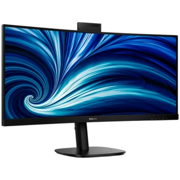 PHILIPS Monitor 34B2U3600CH 34" Curved, VA, 21:9, 3440x1440 (WQHD), 1500R, 120Hz, 4ms, 300 cd/m2, 3500:1, HDR10, Adaptive Sync, 5.0 Mpixel Webcam, 2xHDMI, 1xDP, 1xUSB-C (DP Alt mode, PD 90W), USB hub, KVM, RJ45, Speakers, Ergo