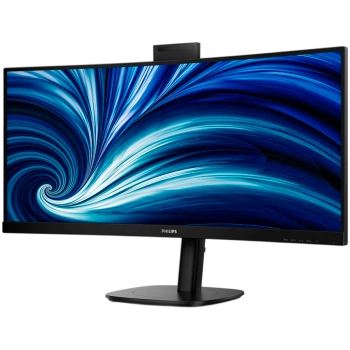 PHILIPS Monitor 34B2U3600CH 34" Curved, VA, 21:9, 3440x1440 (WQHD), 1500R, 120Hz, 4ms, 300 cd/m2, 3500:1, HDR10, Adaptive Sync, 5.0 Mpixel Webcam, 2xHDMI, 1xDP, 1xUSB-C (DP Alt mode, PD 90W), USB hub, KVM, RJ45, Speakers, Ergo