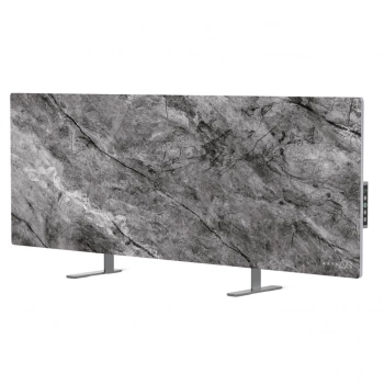 AENO Premium Eco Smart Heater, 700W, Tempered glass, Infrared+convection heating type, LED display, Plug type: Europe (E/F type), Antique Marble, Made in Poland, Limited edition