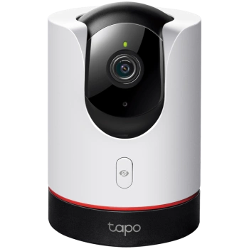 TP-Link Tapo C225 Pan/Tilt AI Home Security Wi-Fi Camera, 2K QHD (2560x1440), 2.4 GHz, Horizontal 360º ,Pan/Tilt, Smart AI Detection and Notifications (motion, people, pets, cars, abnormal sound), Physical Privacy Mode, Night Vision, Tapo app