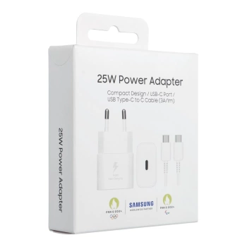 Punjač  Samsung T2510 25W Fast Charging USB-C (cable included) bijeli