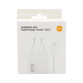 Punjač Xiaomi 67W Hyper Combo USB-a bijeli